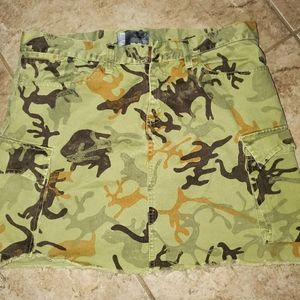 Vintage 55DSL CAMO cargo skirt